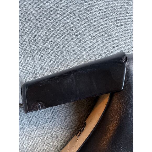 Paul Andrew Leather Ankle Heel Boot Black Slip-on Sz 38 US 8 - Picture 8 of 14